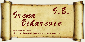 Irena Bikarević vizit kartica